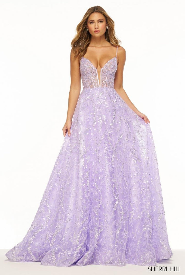 Sherri Hill 56212 - Lilac