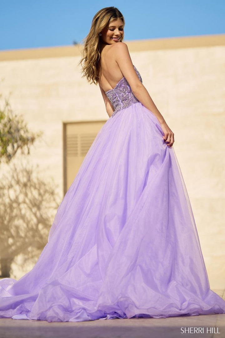 Sherri Hill 55947 Lilac Prom Dress