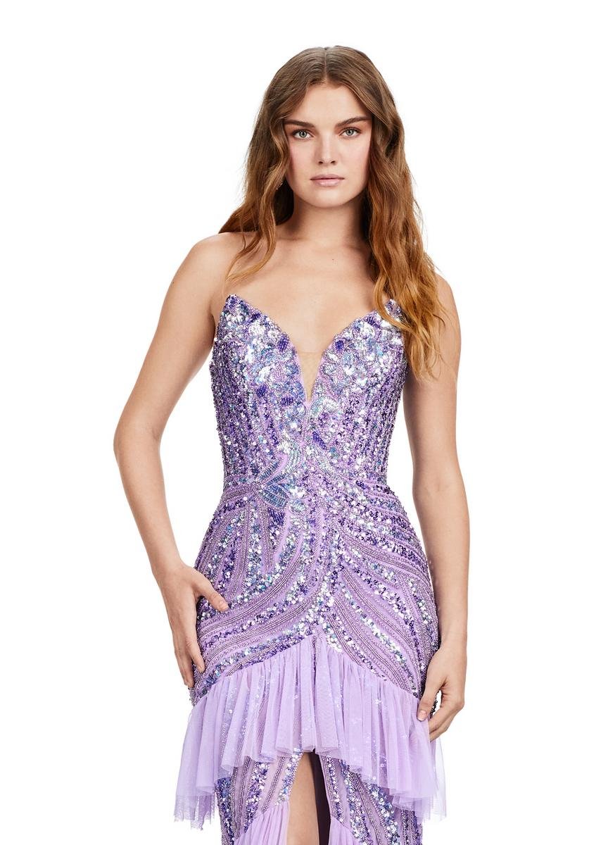 Ashley Lauren 11438 Lilac Prom Dress