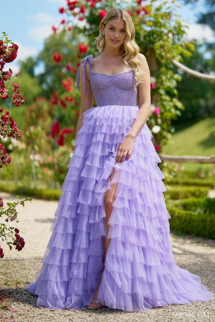 Sherri Hill 56829 Lilac Prom Dress