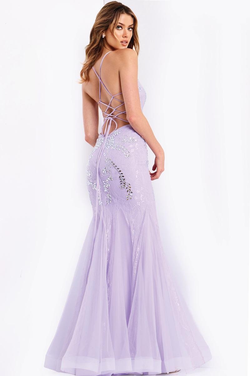 Jovani 49660 — Lilac/Silver