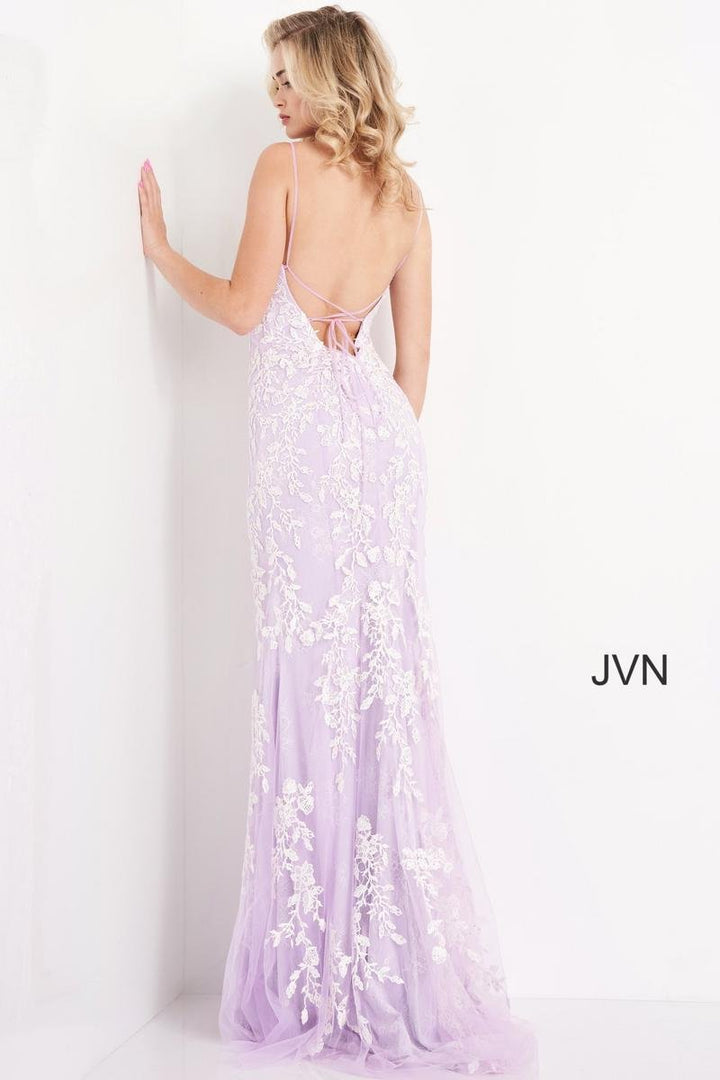 Jovani 06660 — Lilac/White
