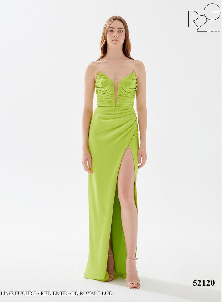 Tarik Ediz 52120 Lime Prom Dress