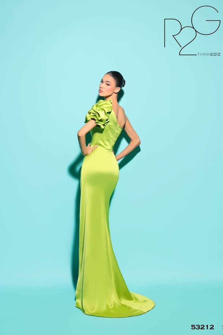Tarik Ediz 53212 Lime Prom Dress