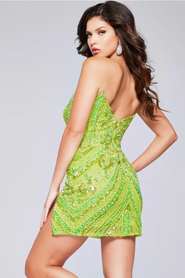 Jovani 40003 — Lime/Multi