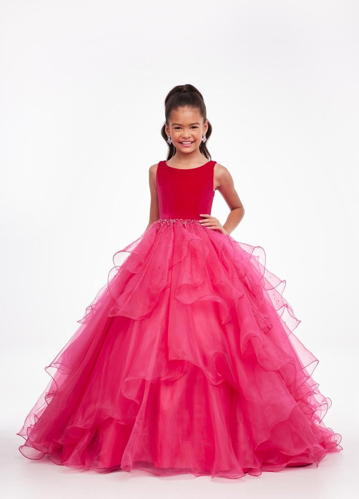 Ashley Lauren 8120 Magenta Prom Dress