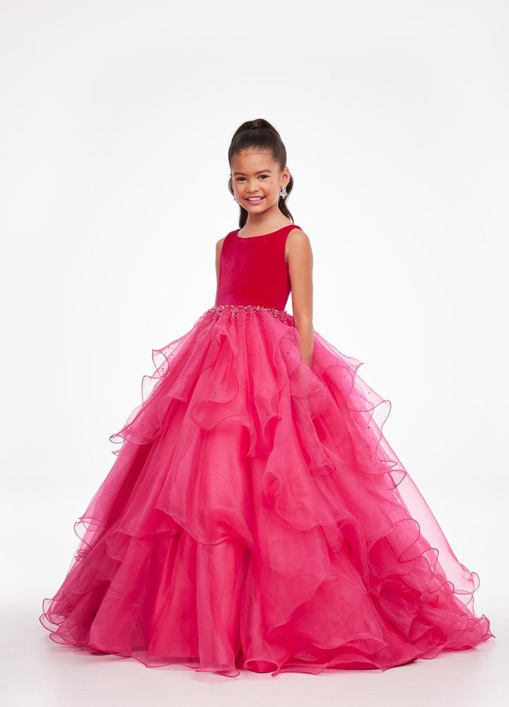 Ashley Lauren 8120 Magenta Prom Dress