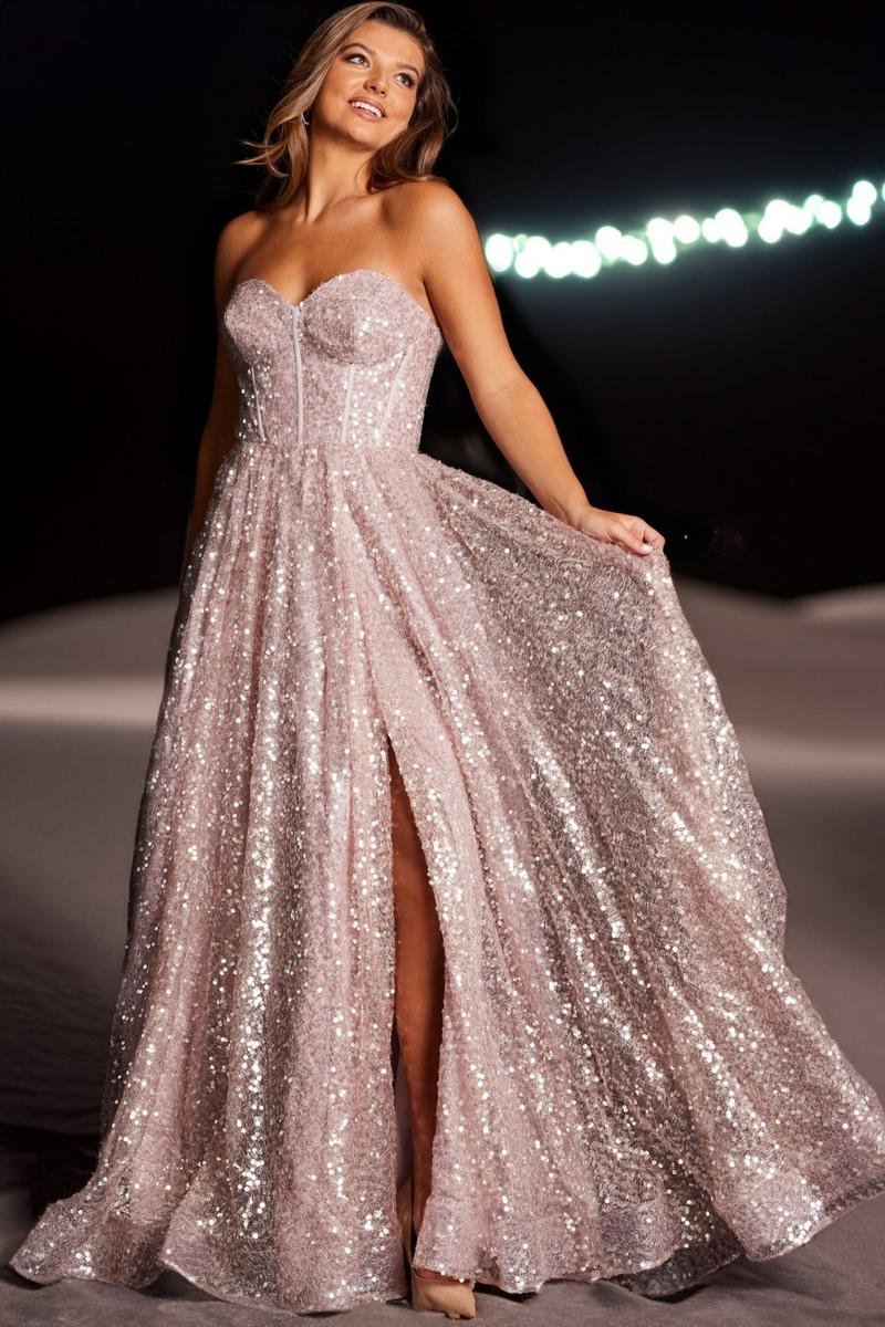 Jovani 38607 — Mauve