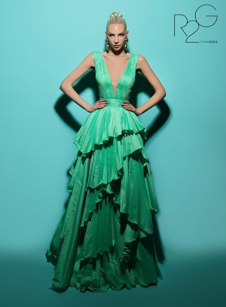 Tarik Ediz 53036 Mint Prom Dress