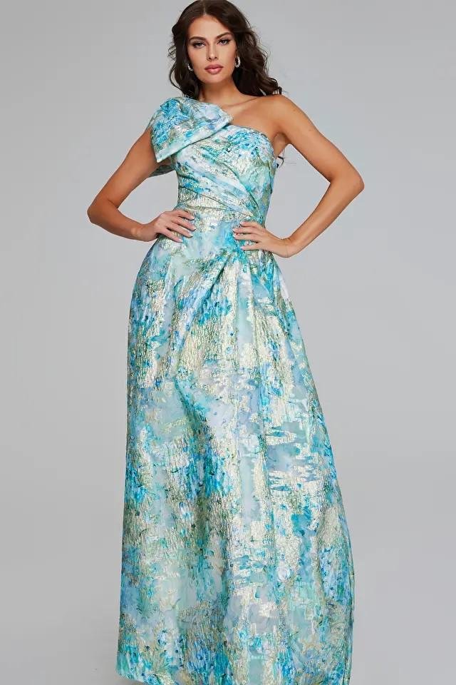 Jovani 40317 Mint Multi Prom Dress