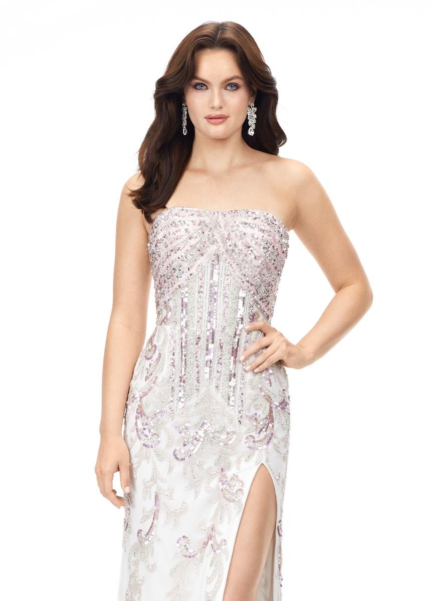 Ashley Lauren 11242 — Multi/Ivory