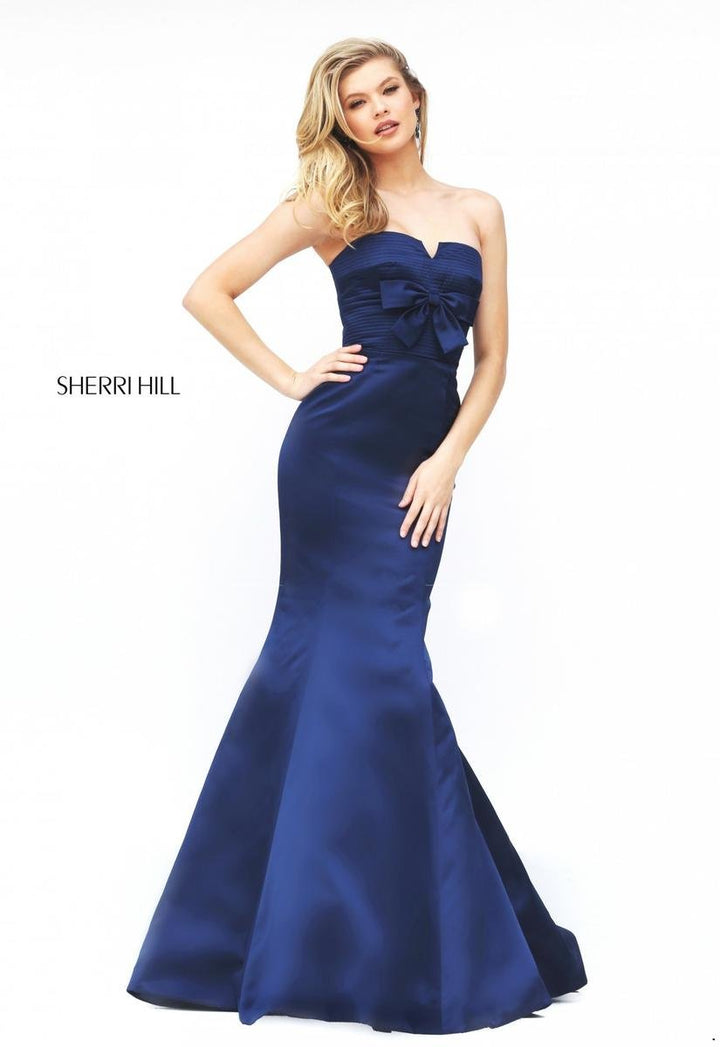 Sherri Hill 50543 Navy Prom Dress