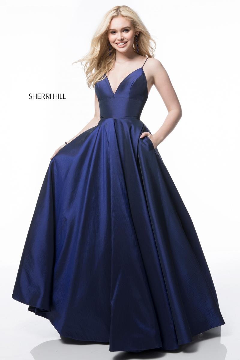 Sherri Hill 51822 Navy Prom Dress