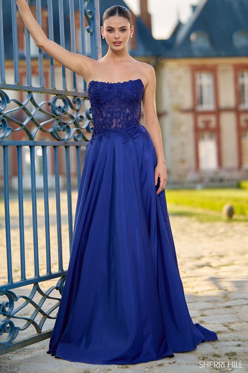 Sherri Hill 56912 — Navy