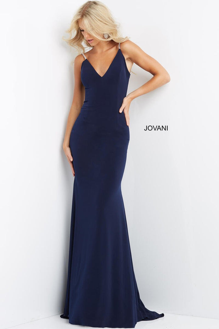 Jovani 07297 Navy Prom Dress