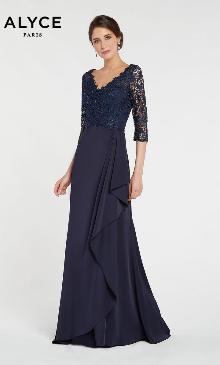 Alyce Paris 27242 Navy Prom Dress