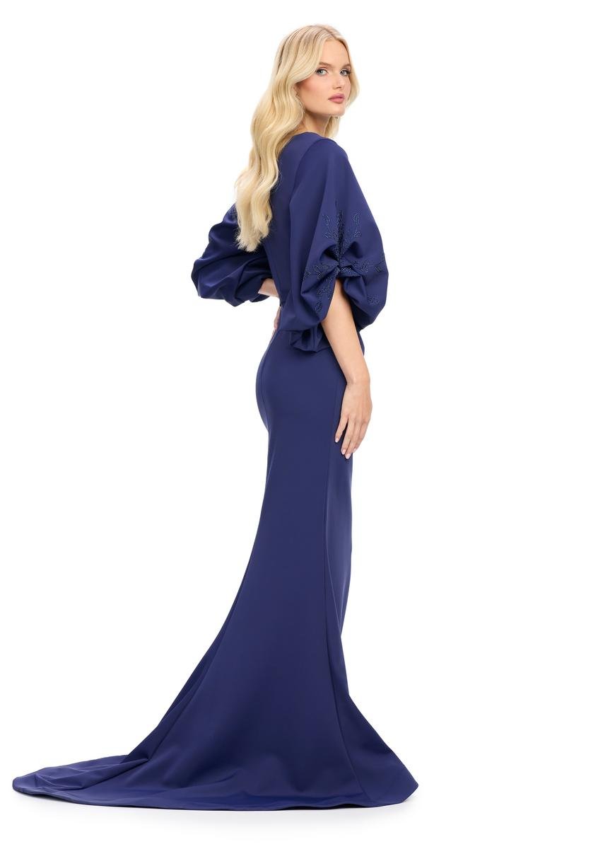 Ashley Lauren 11740 Navy Prom Dress