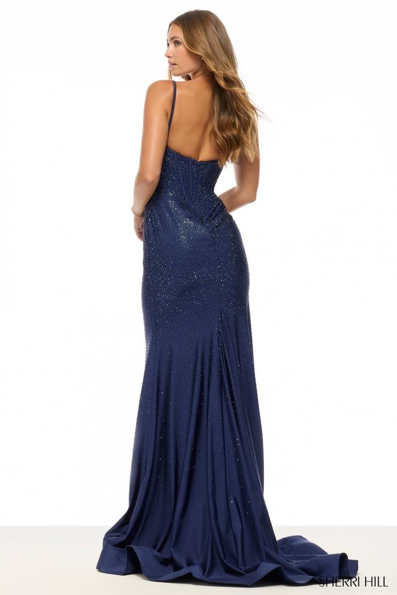 Sherri Hill 57663 Navy Prom Dress