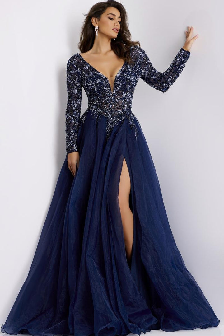 Jovani 39251 Navy Prom Dress