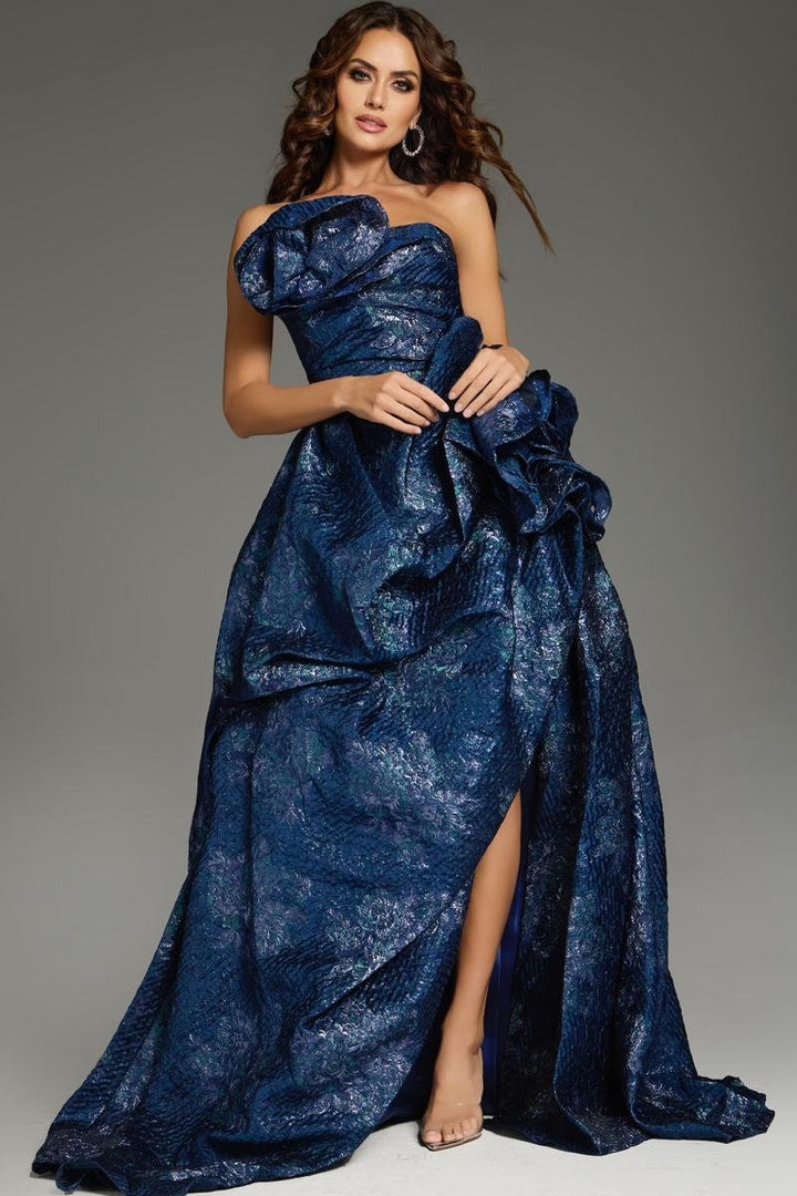 Jovani 26269 Navy Multi Prom Dress