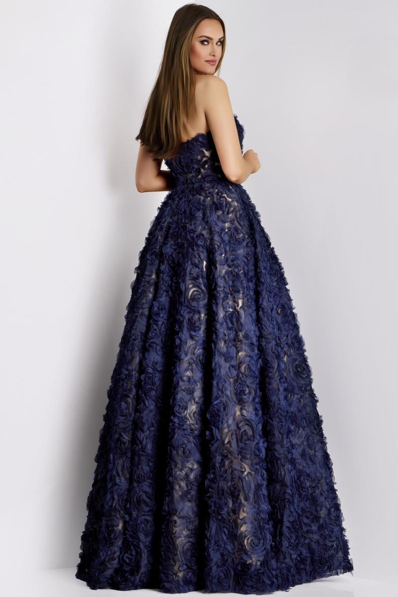 Jovani 41188 — Navy/Nude