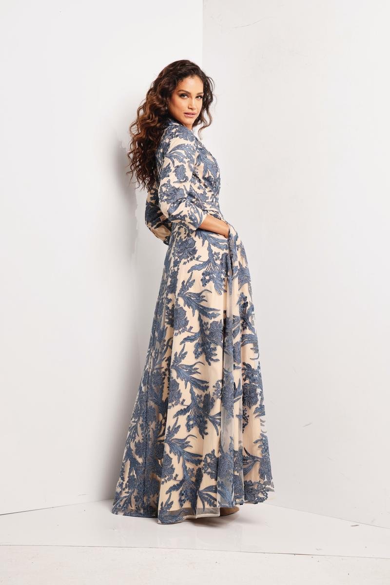 Jovani 26148 — Navy/Nude