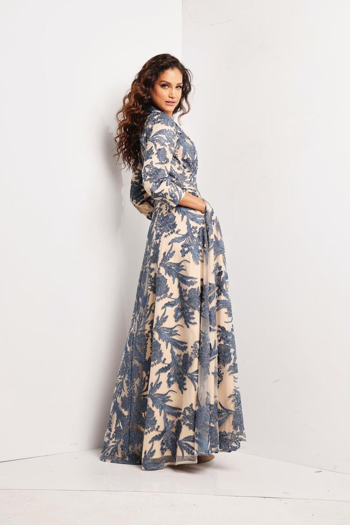 Jovani 26148 — Navy/Nude