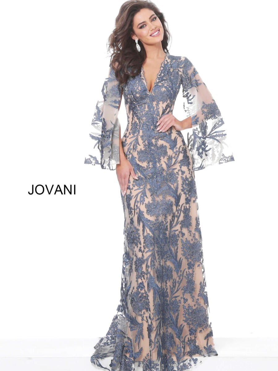 Jovani 00752 — Navy/Nude