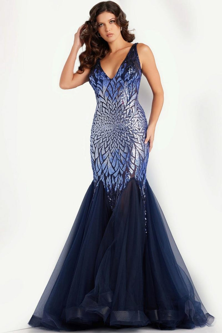 Jovani 38373 — Navy/Peri