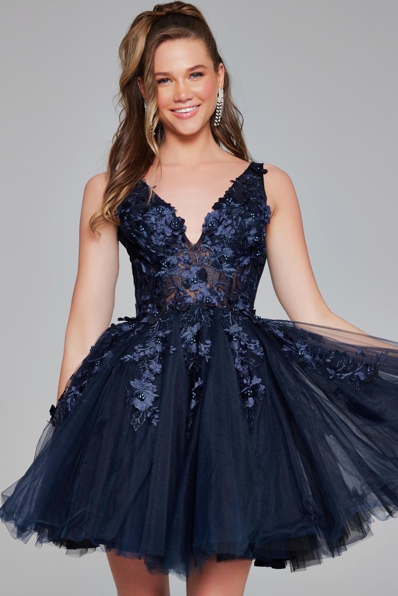 Jovani 63987 — Navyblack
