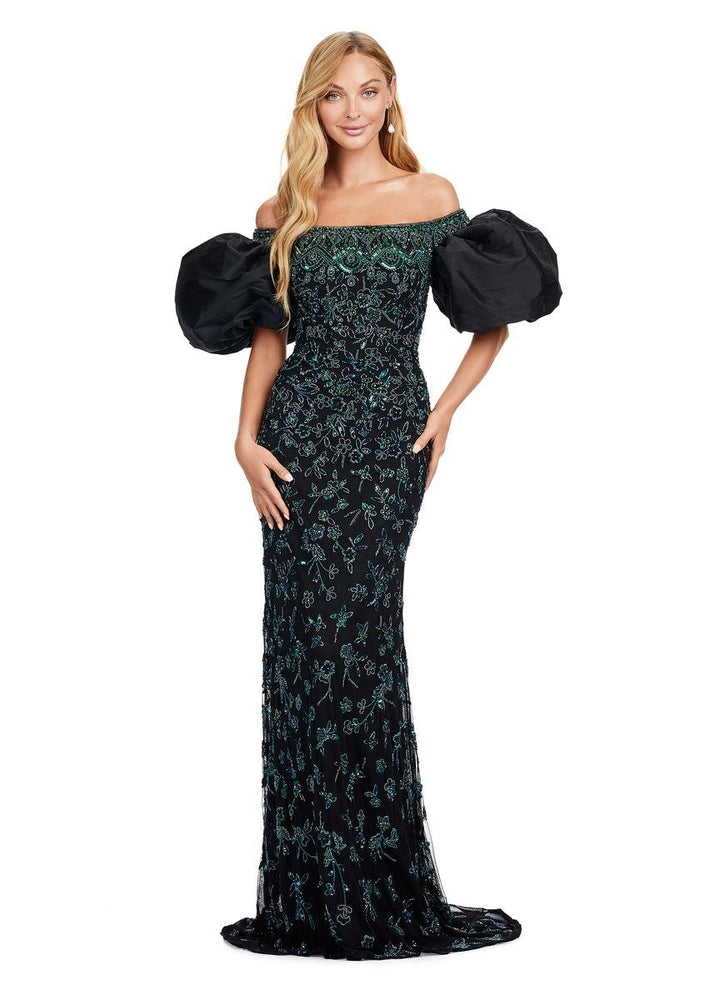 Ashley Lauren 11432 — Nebula Green/Black