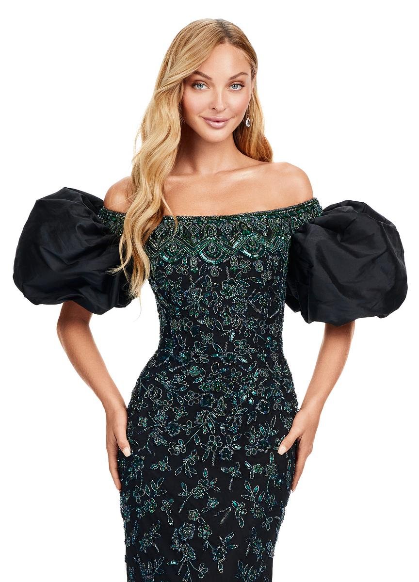 Ashley Lauren 11432 — Nebula Green/Black
