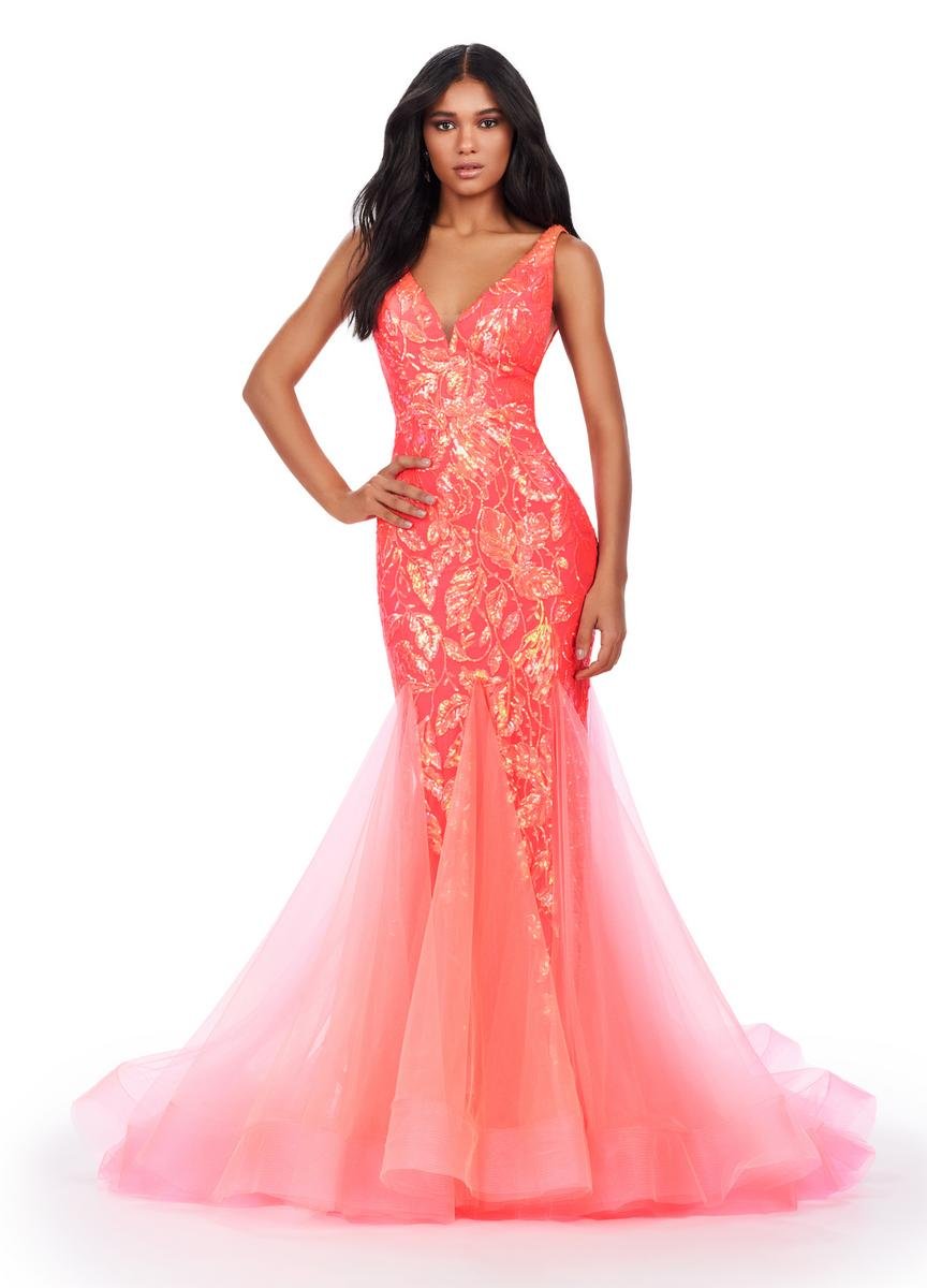 Ashley Lauren 11472 — Neon Coral