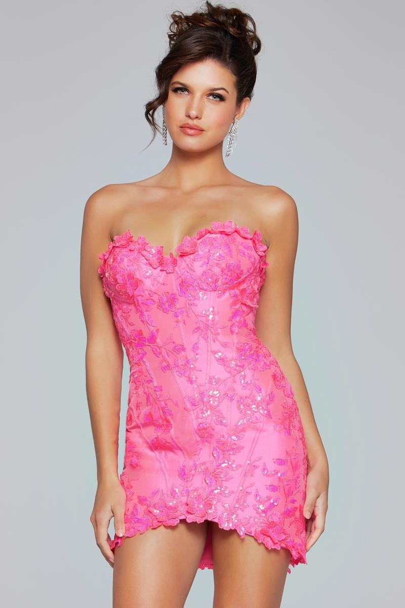 Jovani 40380 — Neon Pink