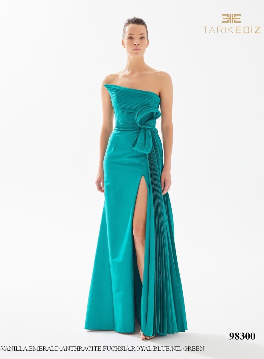 Tarik Ediz 98300 Nil Green Prom Dress