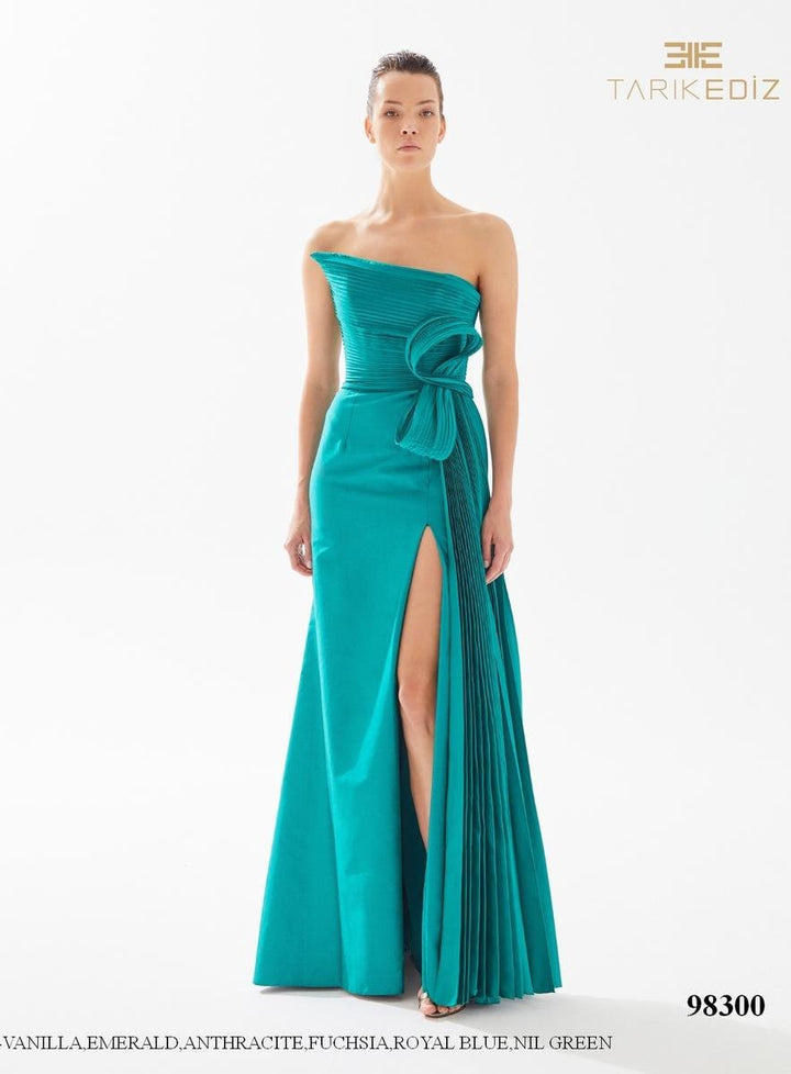 Tarik Ediz 98300 Nil Green Prom Dress