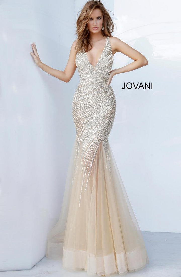 Jovani 4741 Nude Prom Dress