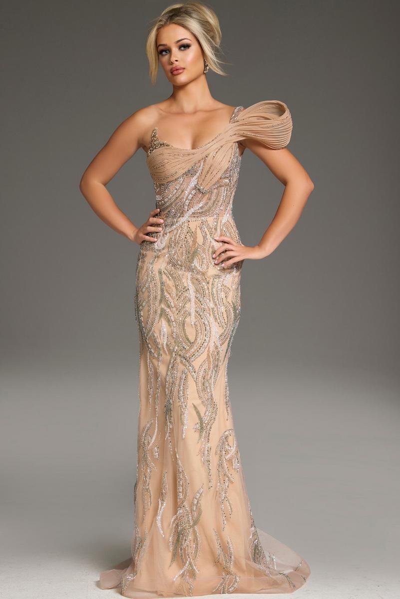 Jovani 45073 — Nude