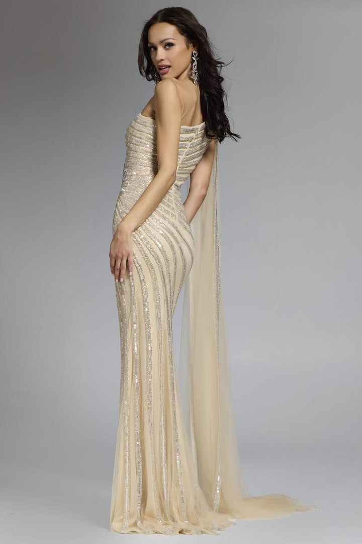 Jovani 23774 — Nude