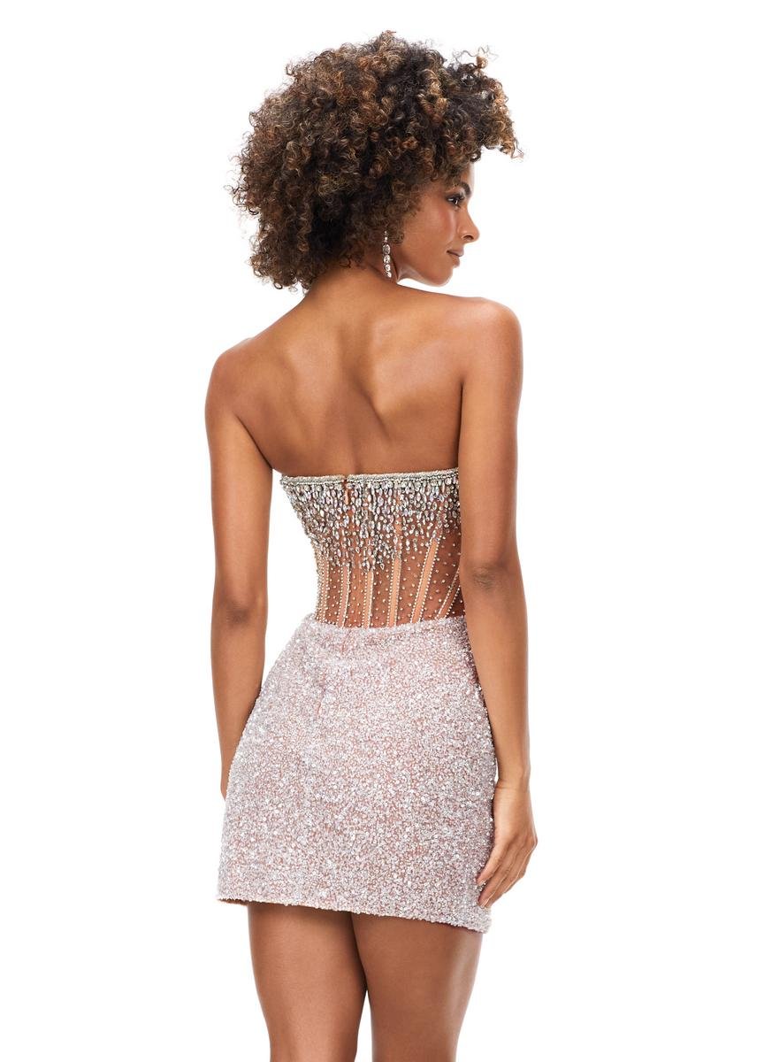 Ashley Lauren 4564 Nude Prom Dress