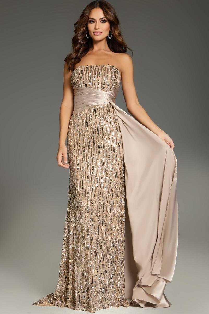 Jovani 42427 — Nude/Gold