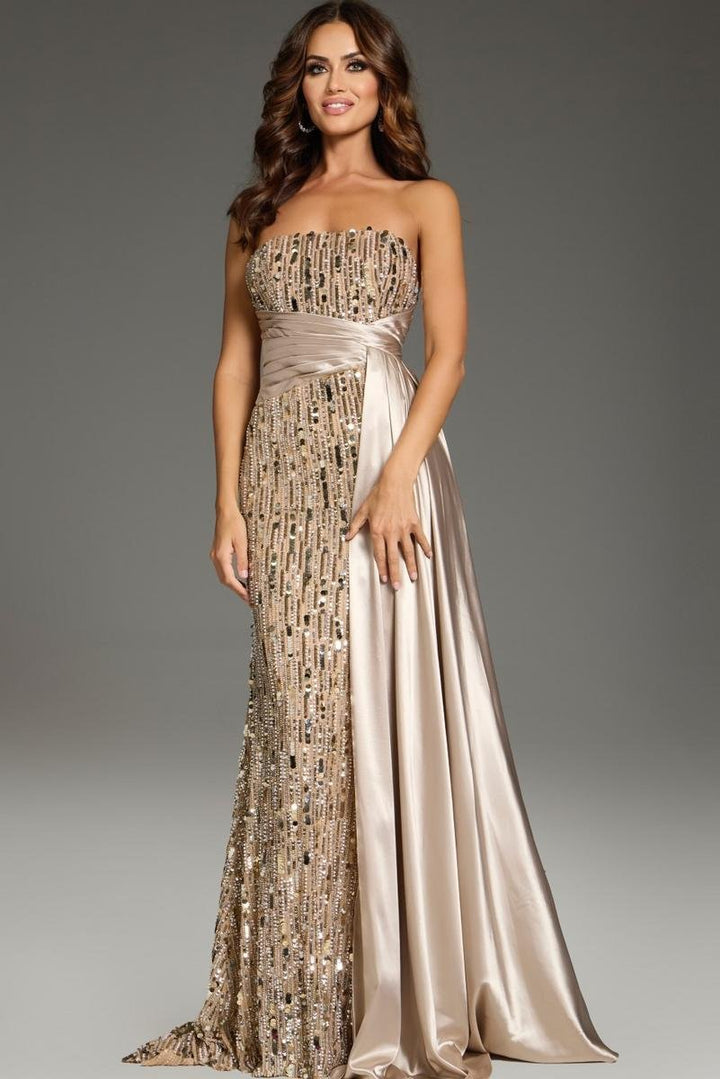 Jovani 42427 — Nude/Gold