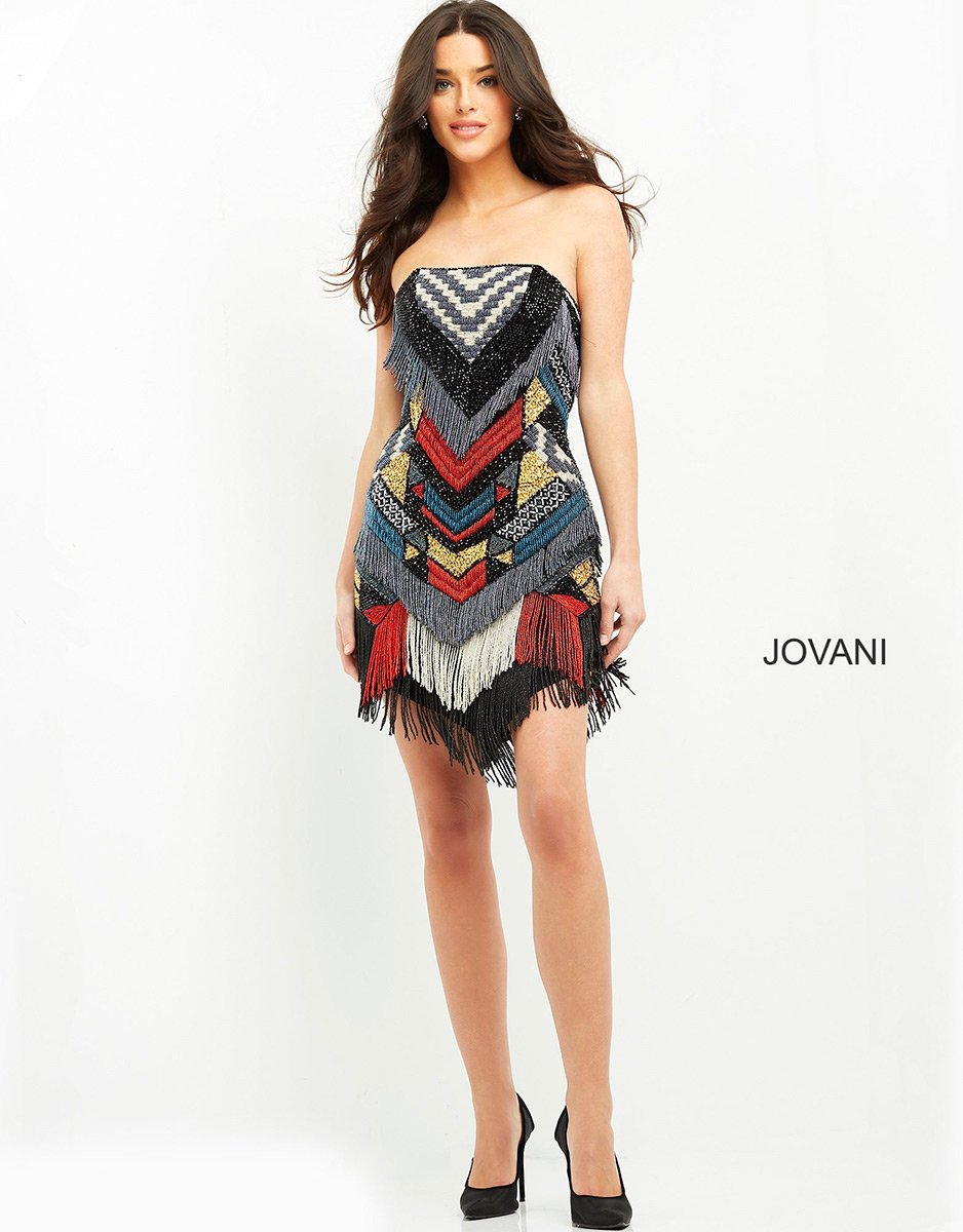 Jovani 06008 — Nude/Multi