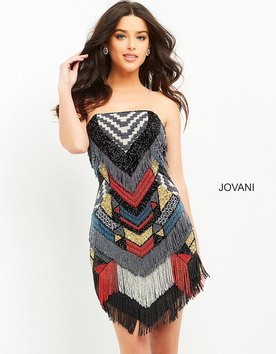 Jovani 06008 — Nude/Multi