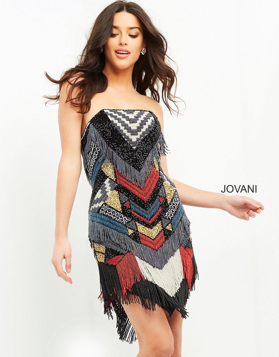 Jovani 06008 — Nude/Multi
