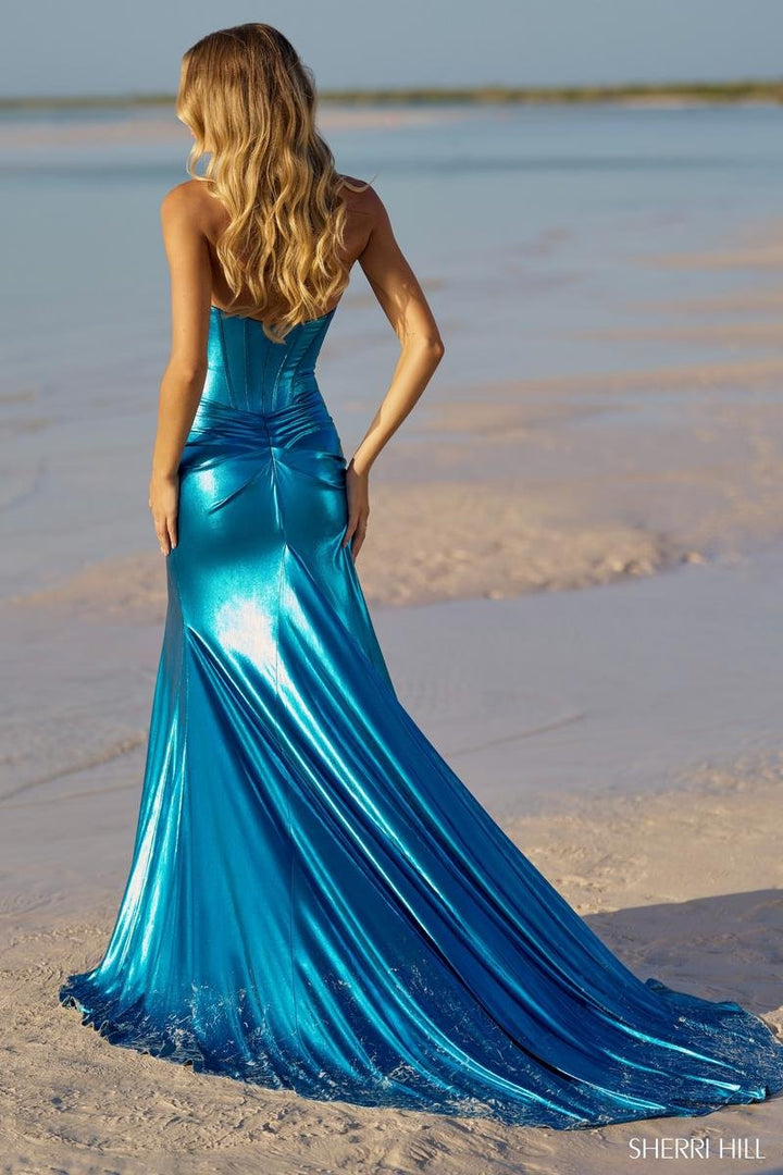 Sherri Hill 56085 — Ocean Blue