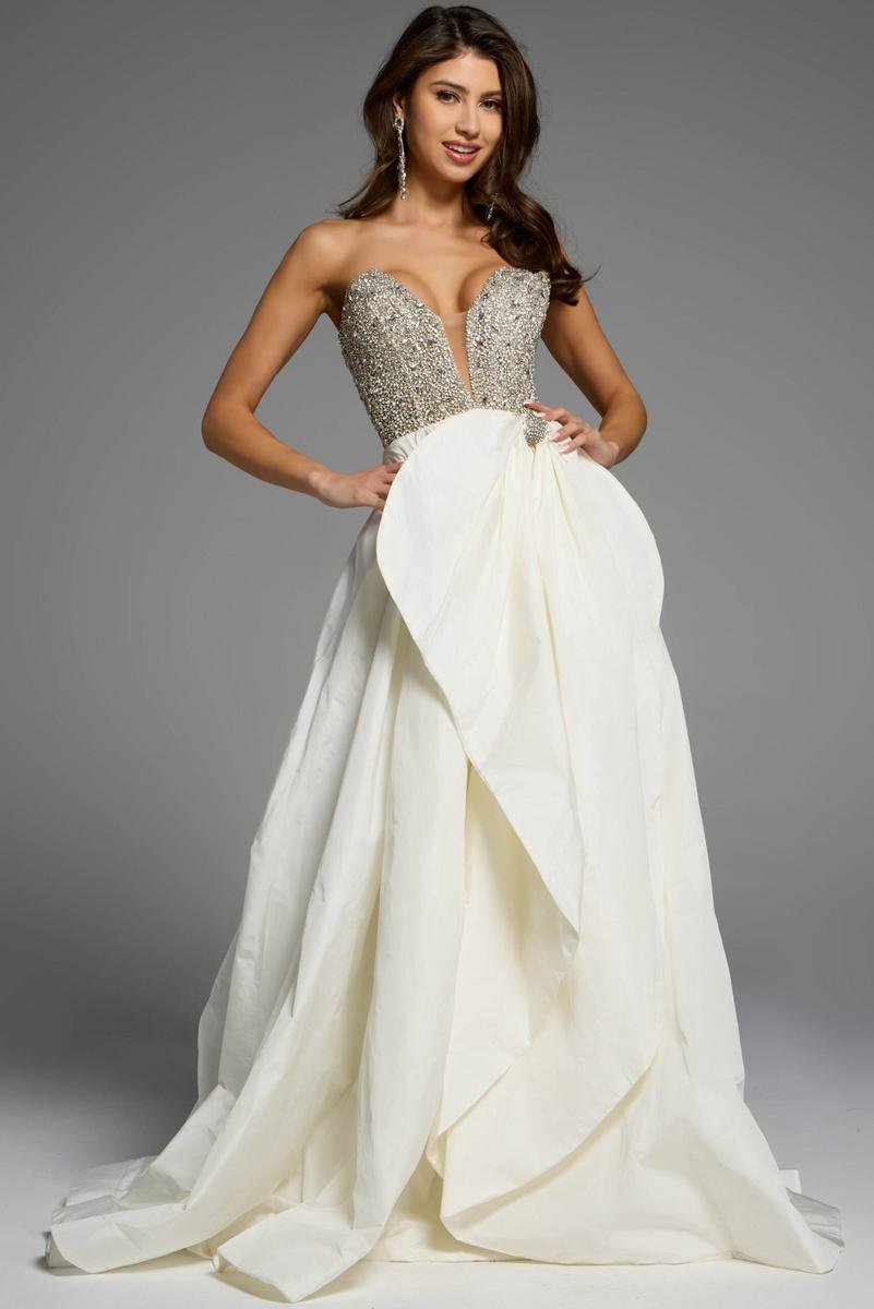Jovani 41141 Off White Prom Dress