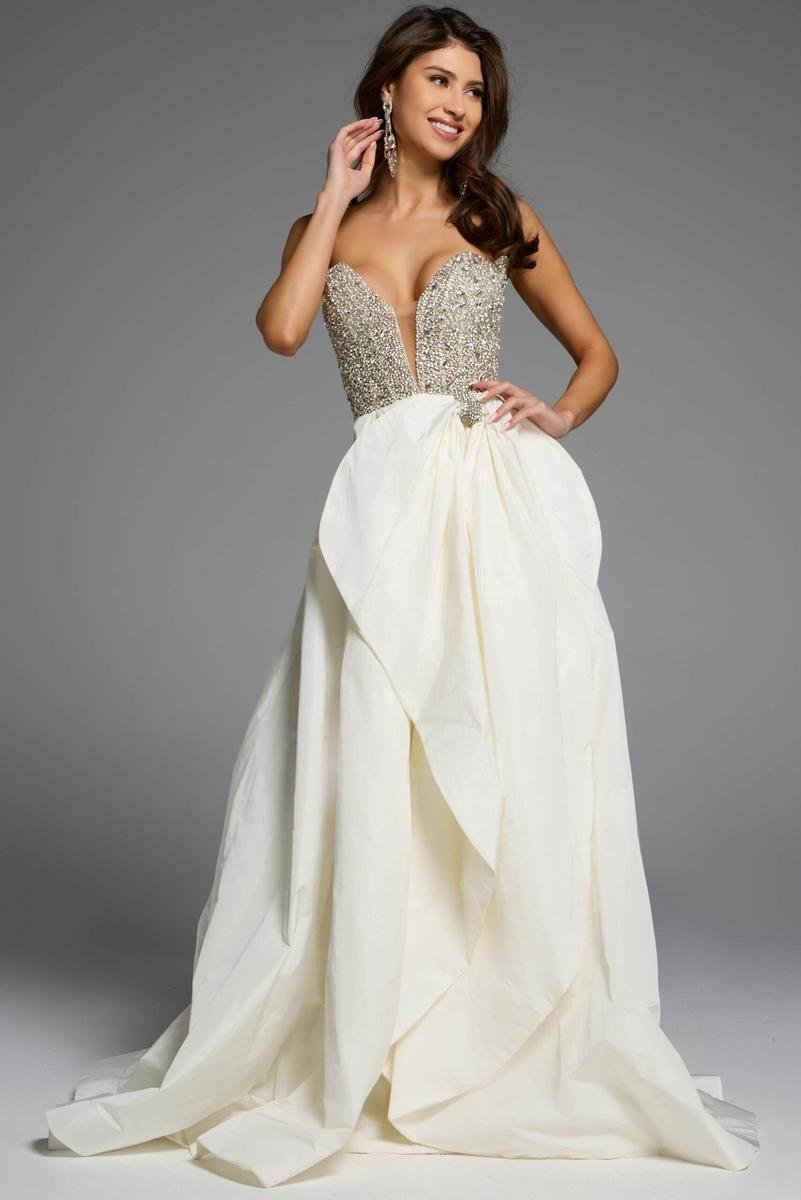 Jovani 41141 Off White Prom Dress
