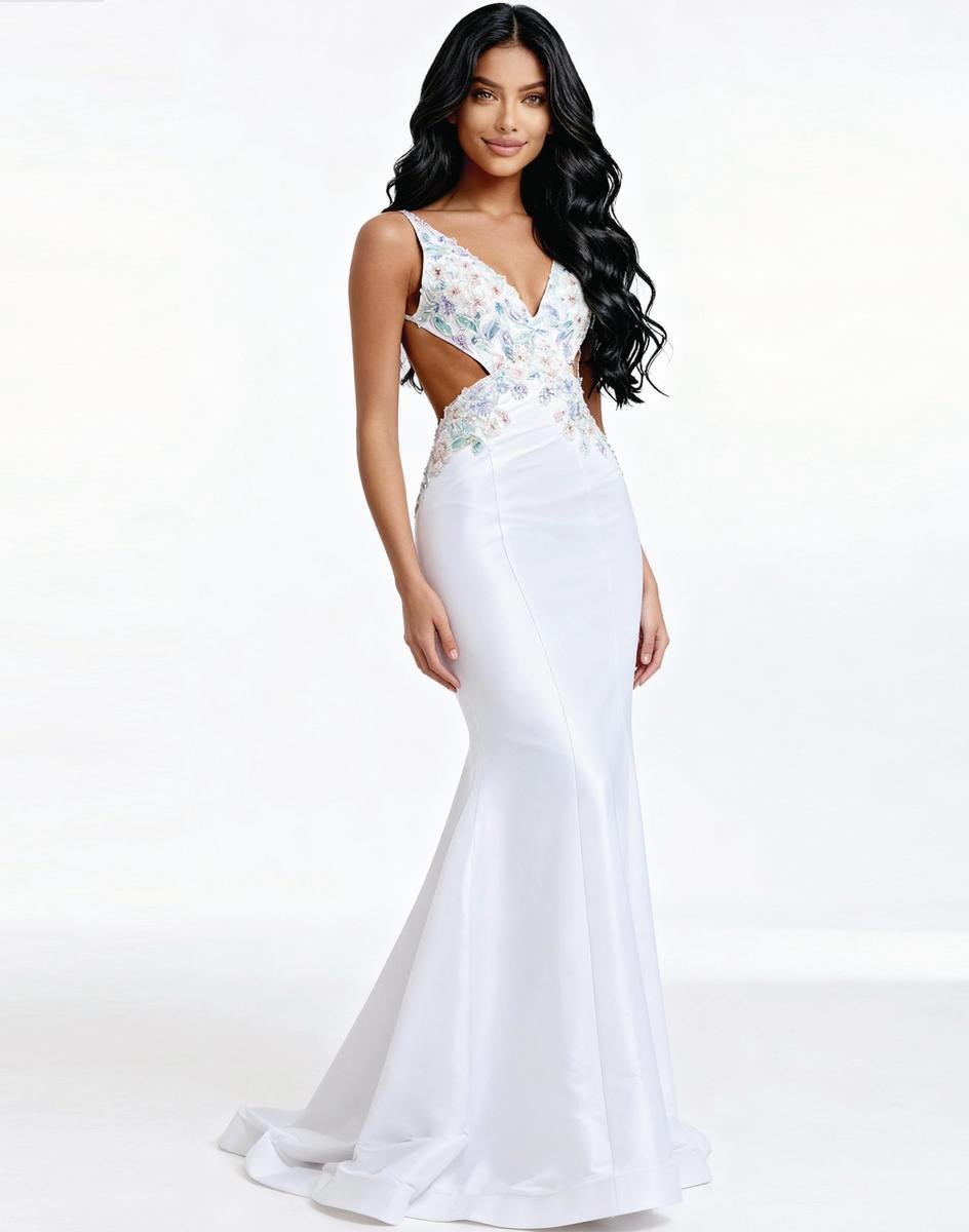 Jovani 48176 — Off White/Multi