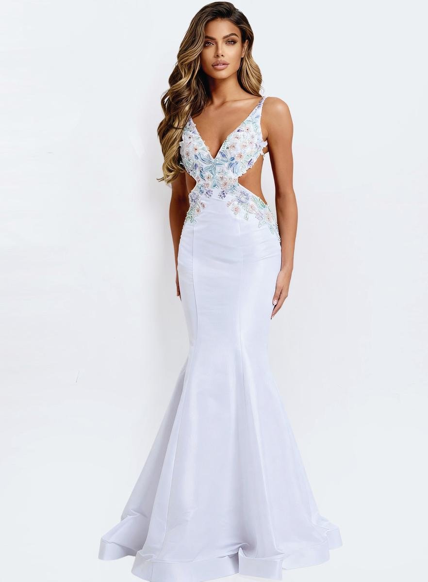 Jovani 48176 — Off White/Multi